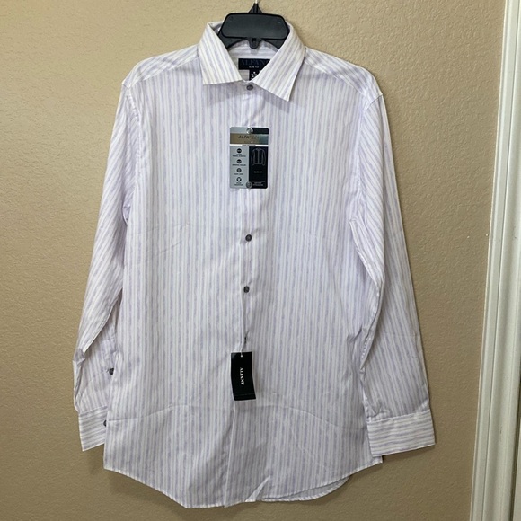 Men’s Alfani Slim Fit AlfaTech Stain Resistant Button Down Shirt Size M - Picture 1 of 9